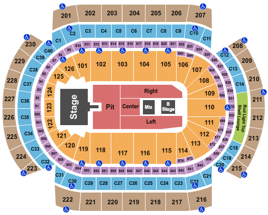 Xcel Energy Center Keith Urban Seating Chart